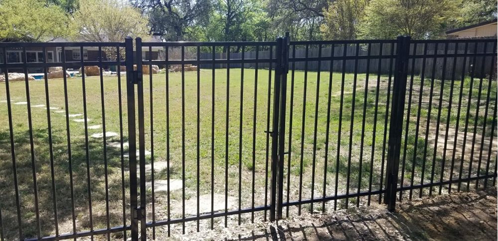 metal fence gate
